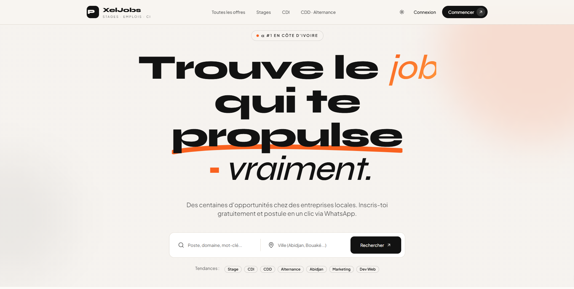 XelJobs — En cours