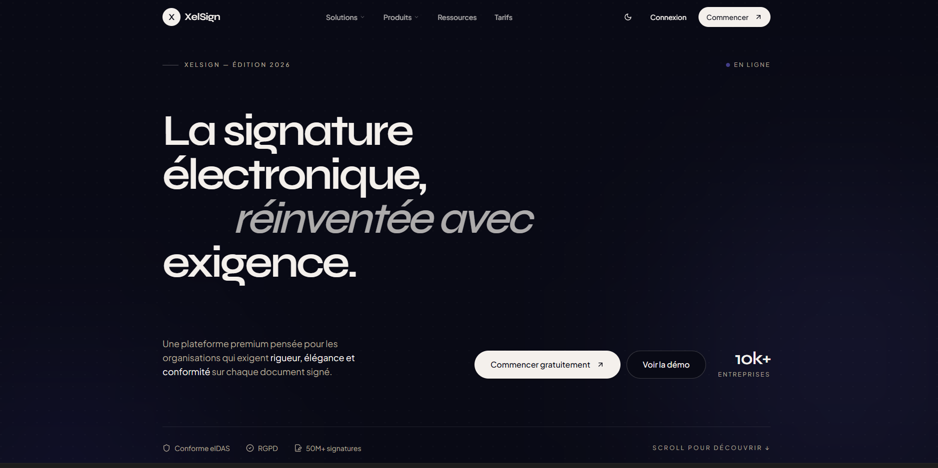 XelSign — En cours